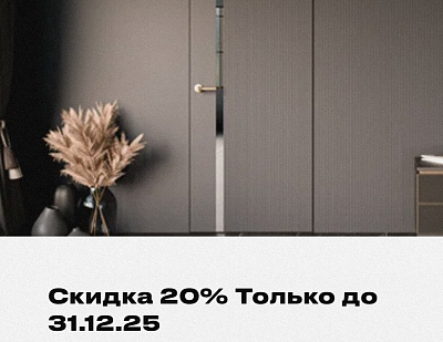 Скидка 20% на двери только до 31.12.25